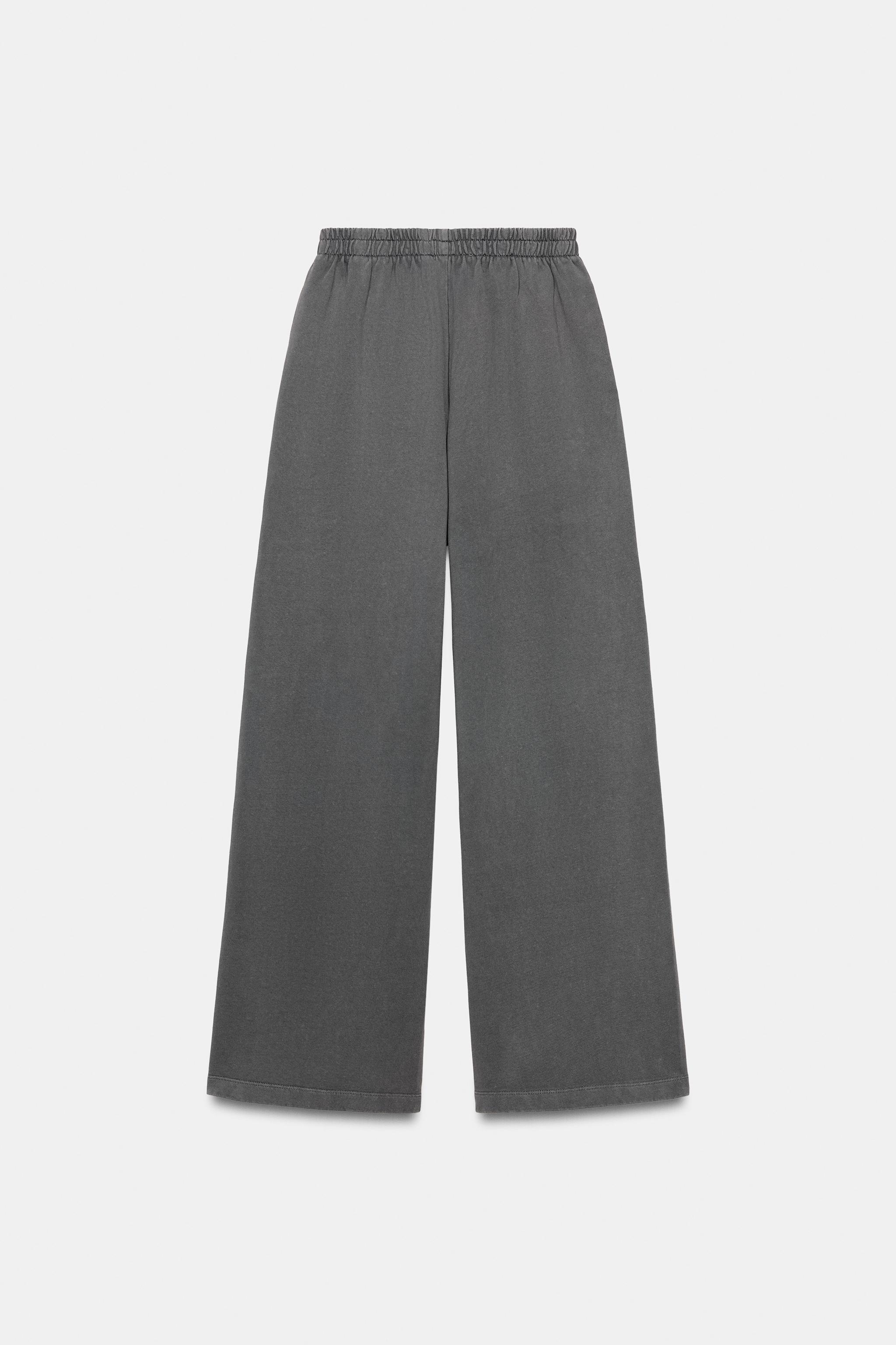 PANTALON LARGE EFFET DÉLAVÉ